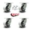 Service Caster 6 Inch Heavy Duty Semi Steel Cast Iron Caster Set with Swivel Locks, 4PK SCC-KP92S630-SSR-BSL-4 - alternate 2